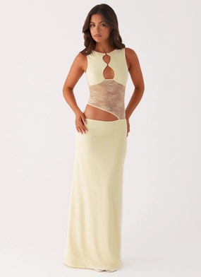 Prophecy Maxi Dress - Yellow Clean Tone Smooth Edge