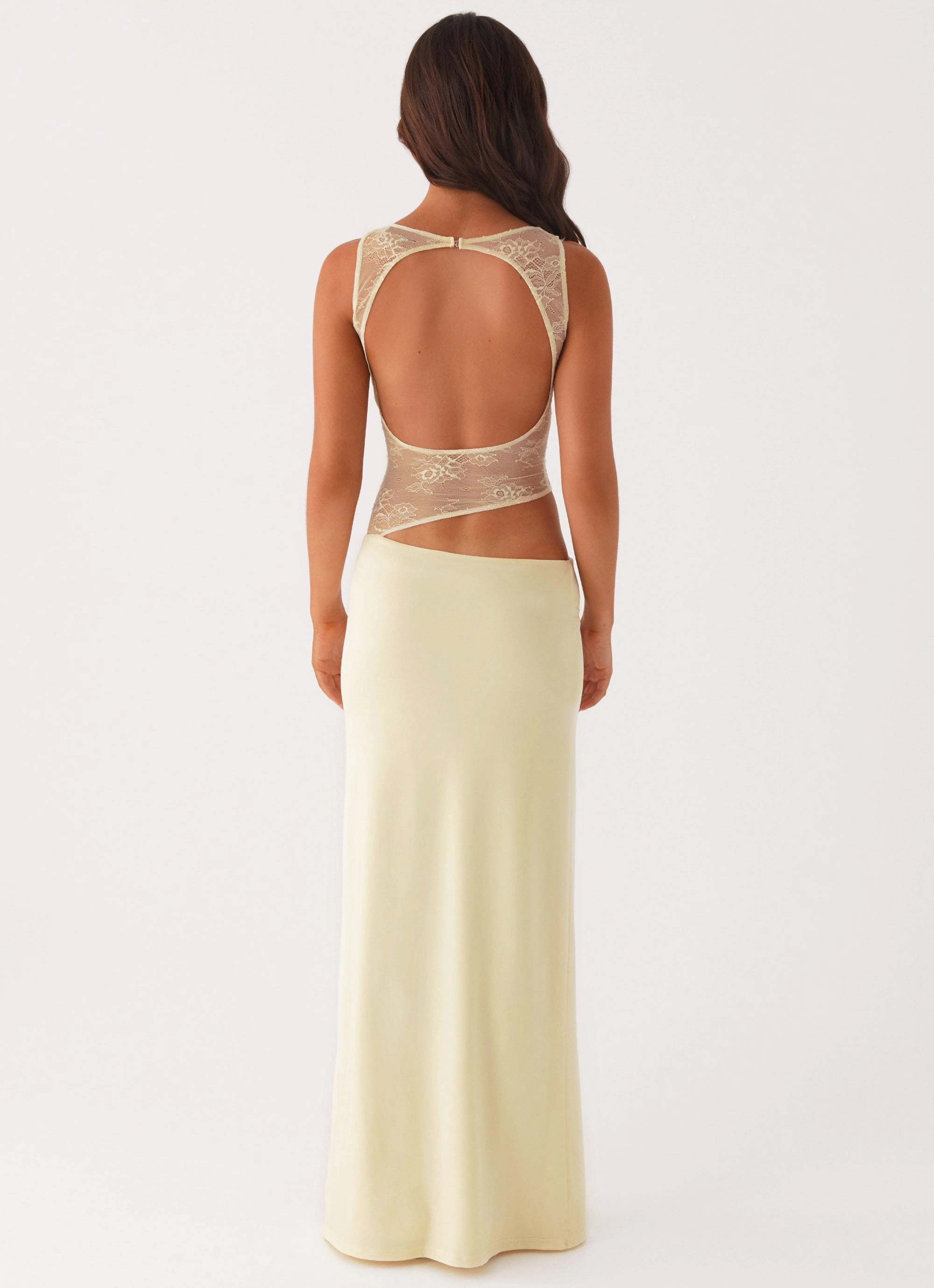 Prophecy Maxi Dress - Yellow Layered Look Lightweight Fit