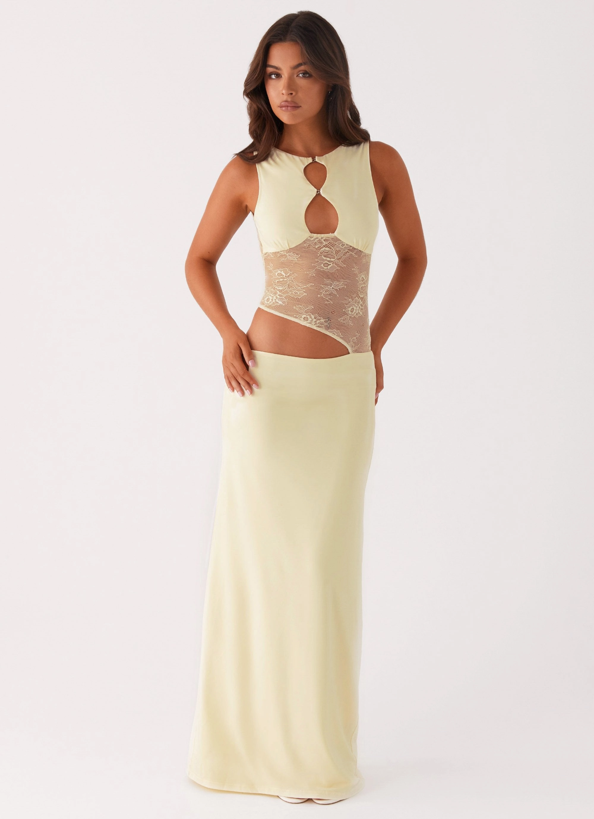 Prophecy Maxi Dress - Yellow Clean Tone Smooth Edge