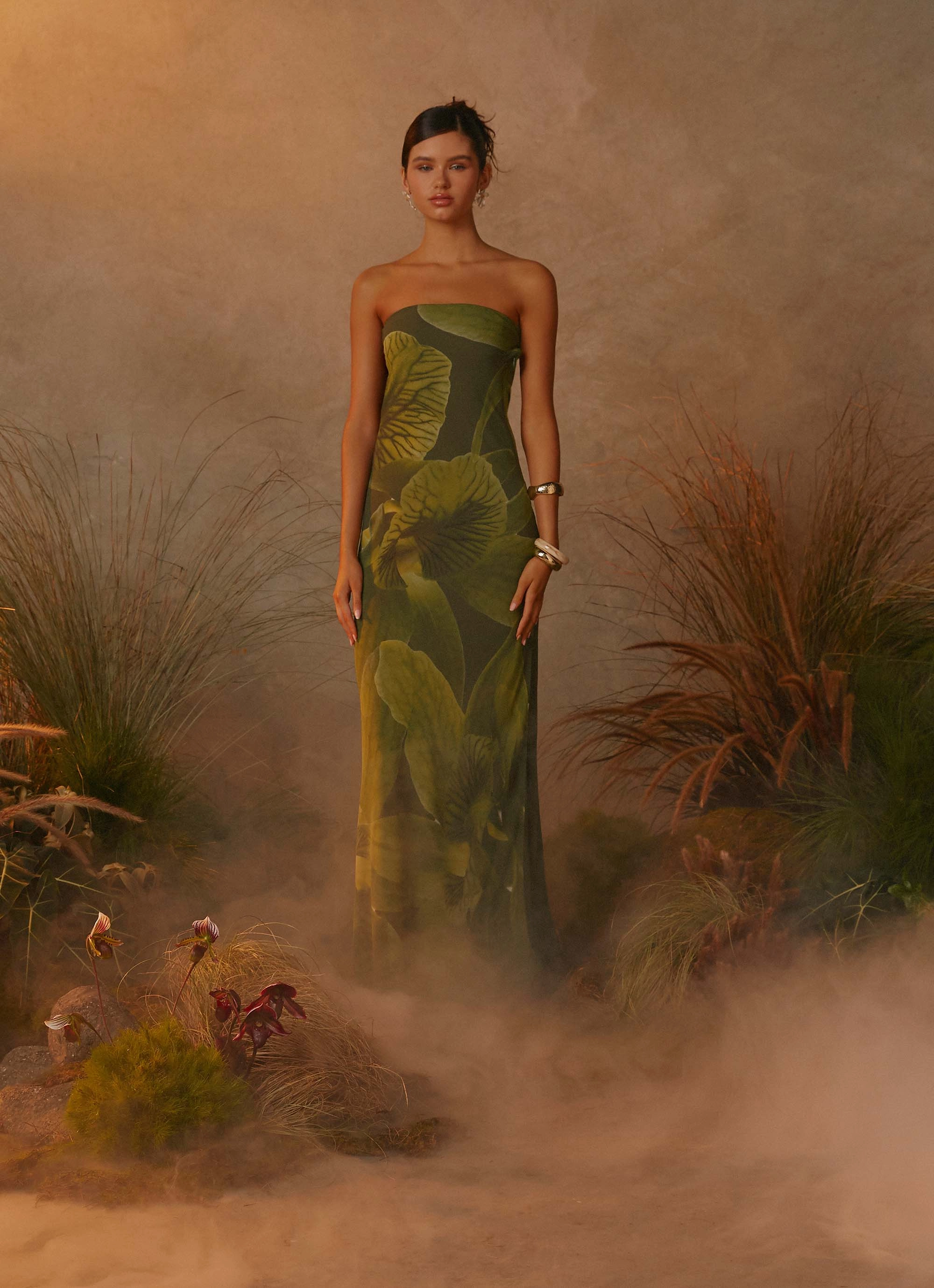 Nettle Maxi Dress - Tropic Floral Autumn-Season