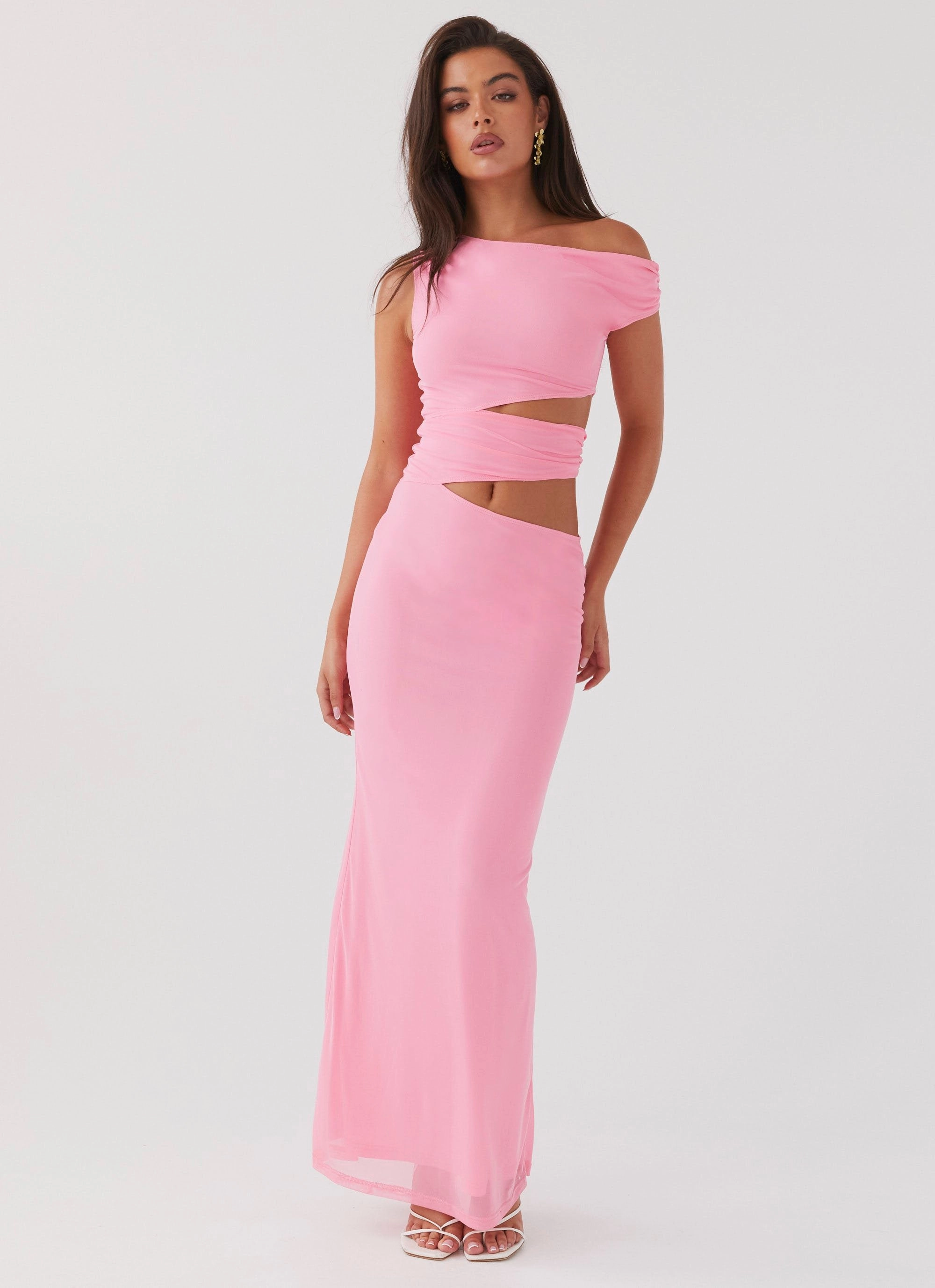 Margot One Shoulder Maxi Dress - Candy Silky Mood