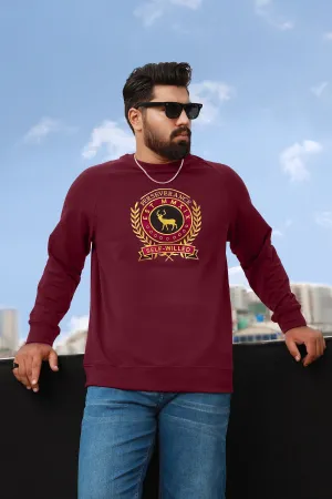 Perseverance Raglan Maroon Sweatshirt (Plus Size) - W22 - MSW051P