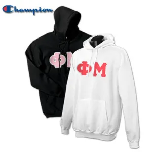Phi Mu Champion Powerblend® Hoodie, 2-Pack Bundle Deal - Champion S700 - TWILL