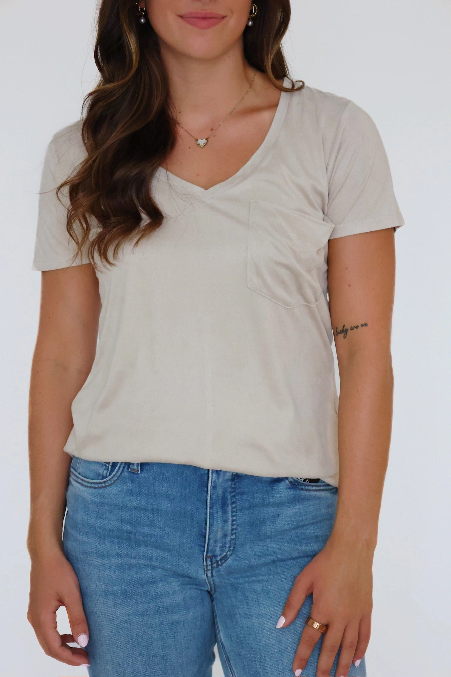 FrictionResistant Edges Phoenix V-Neck Tee - Birch