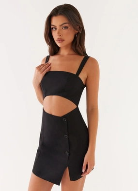 Pia Mini Dress - Black Perfect Fit Look