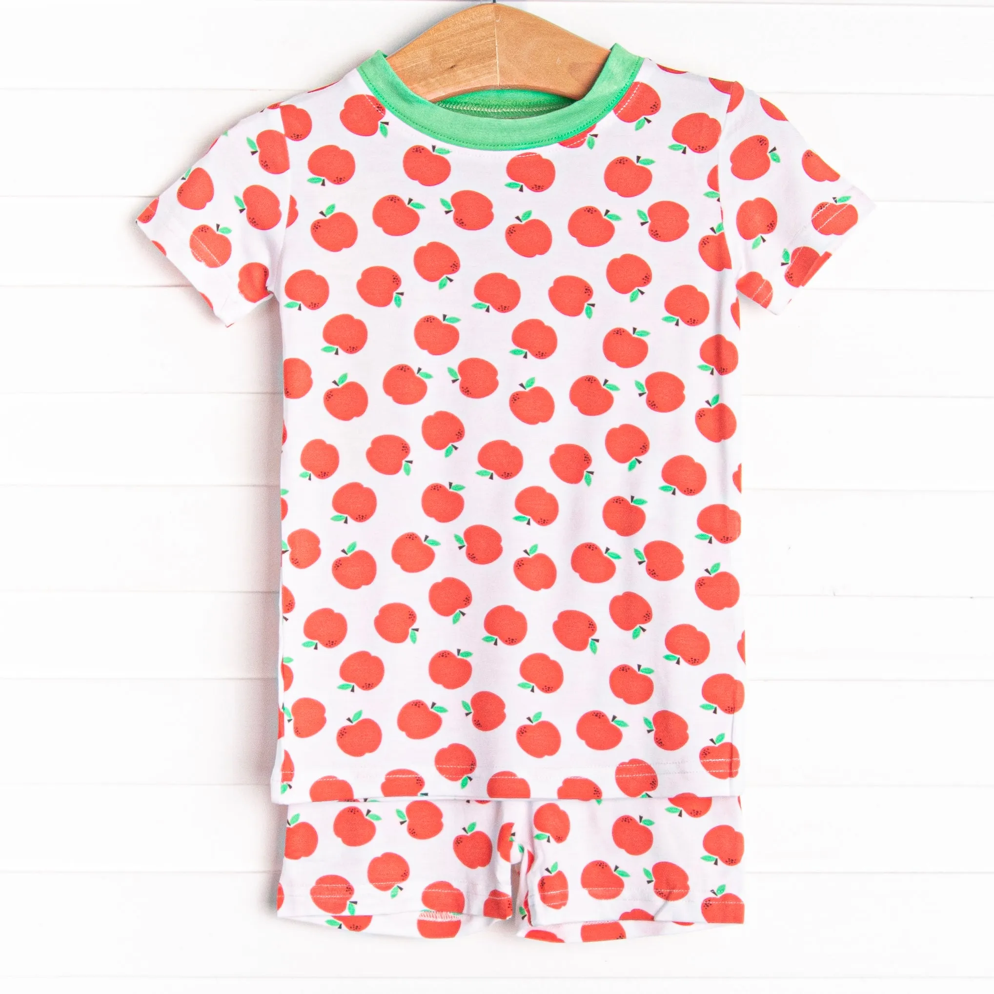 Pick of the Picnic Bamboo Pajama Short Set, Red