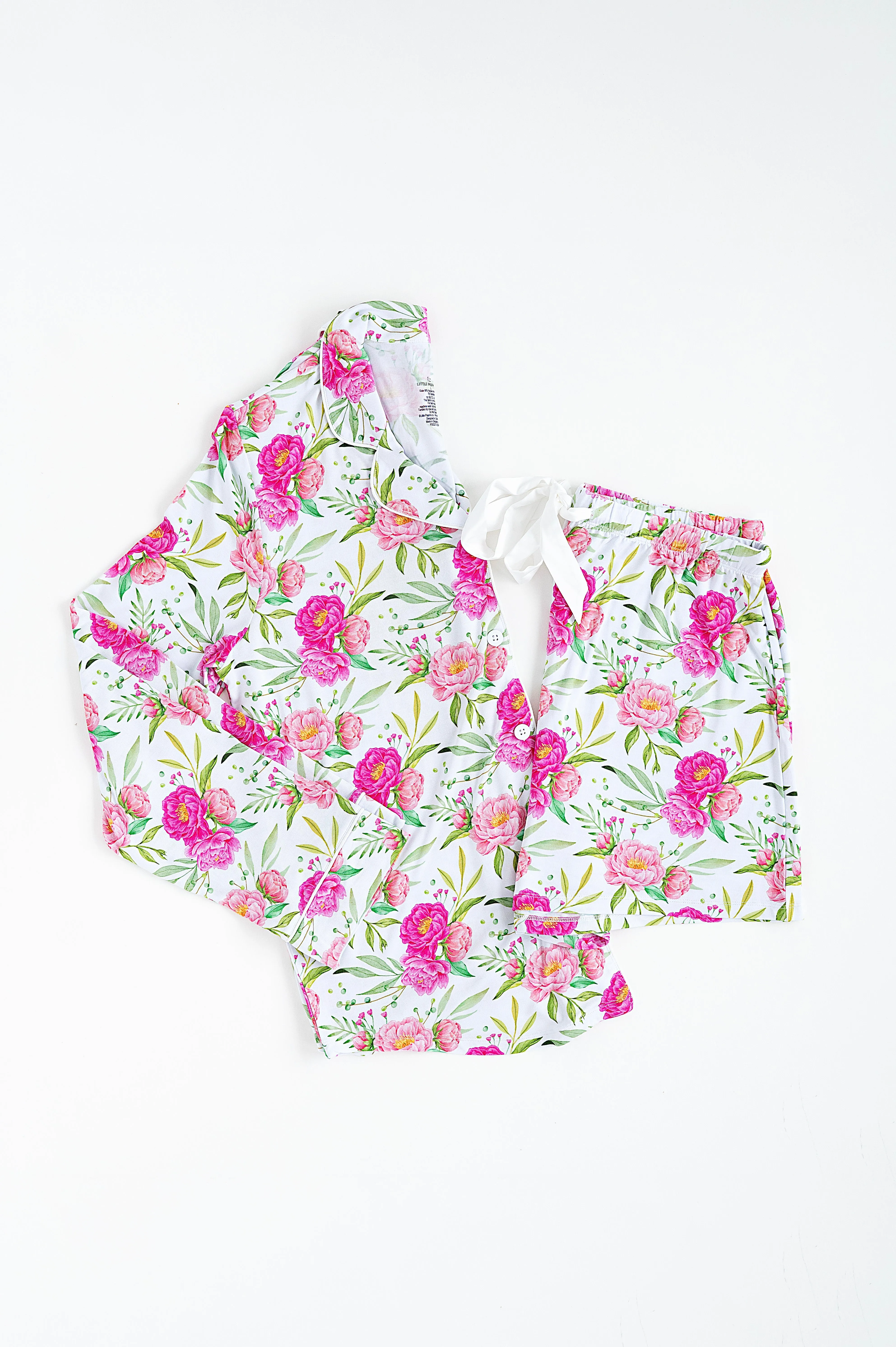 Pink Peony Women’s Short Pajamas