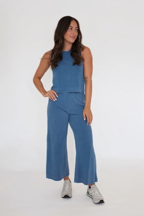 Pique Weave Finish Scout Jersey Denim Pant- Vintage Indigo Scout Jersey Denim Pant- Vintage Indigo EcoCertified