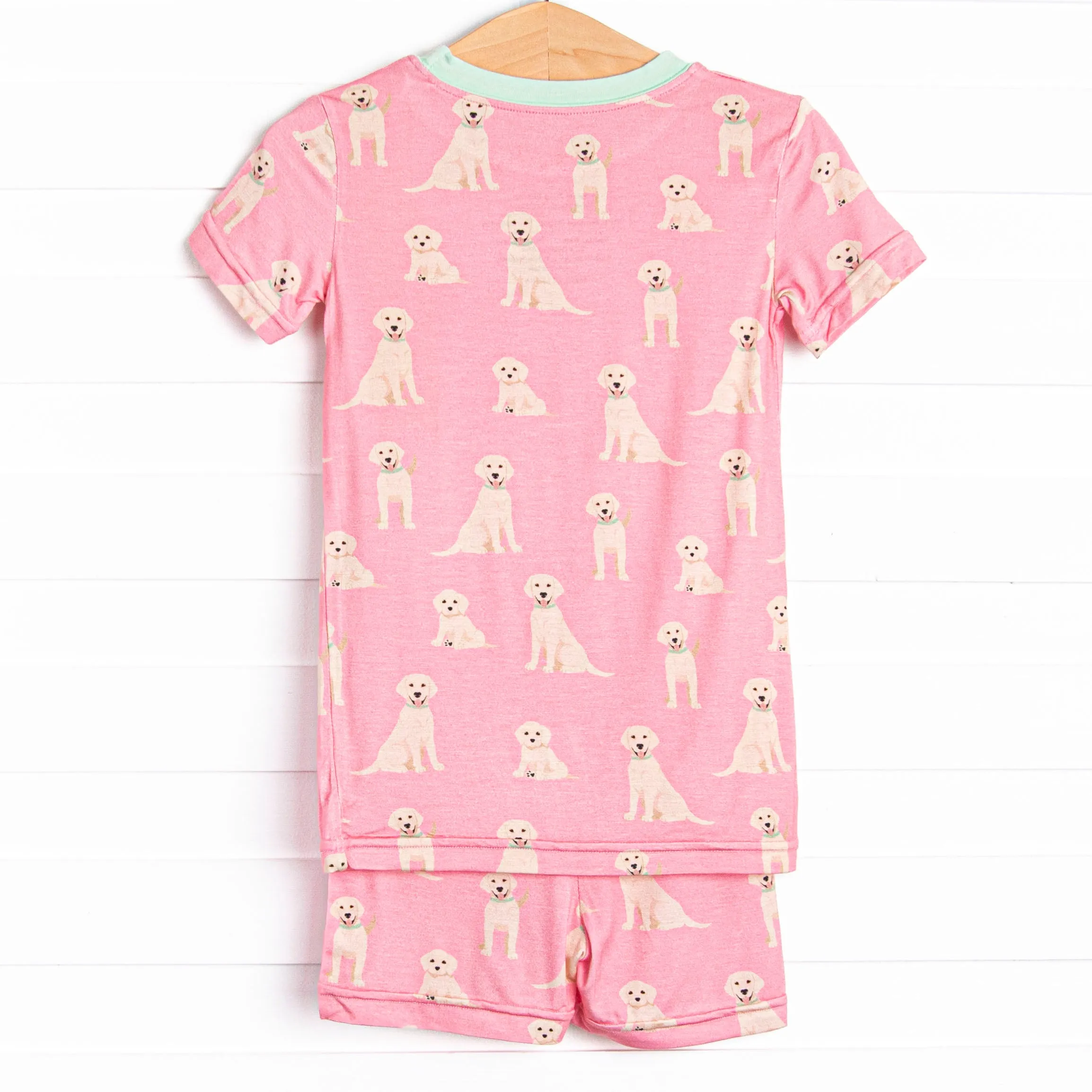 PJ Pal Bamboo Pajama Short Set, Pink