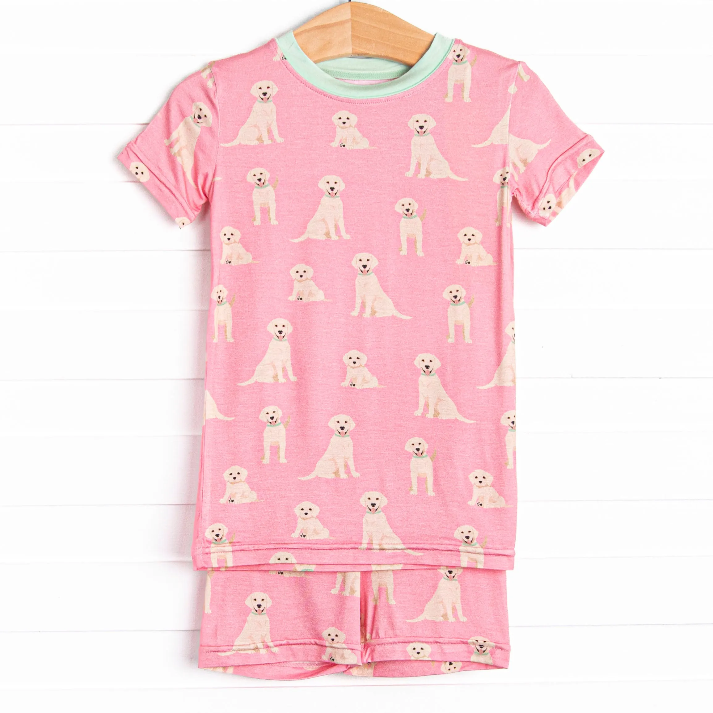 PJ Pal Bamboo Pajama Short Set, Pink