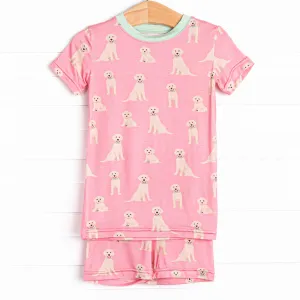 PJ Pal Bamboo Pajama Short Set, Pink