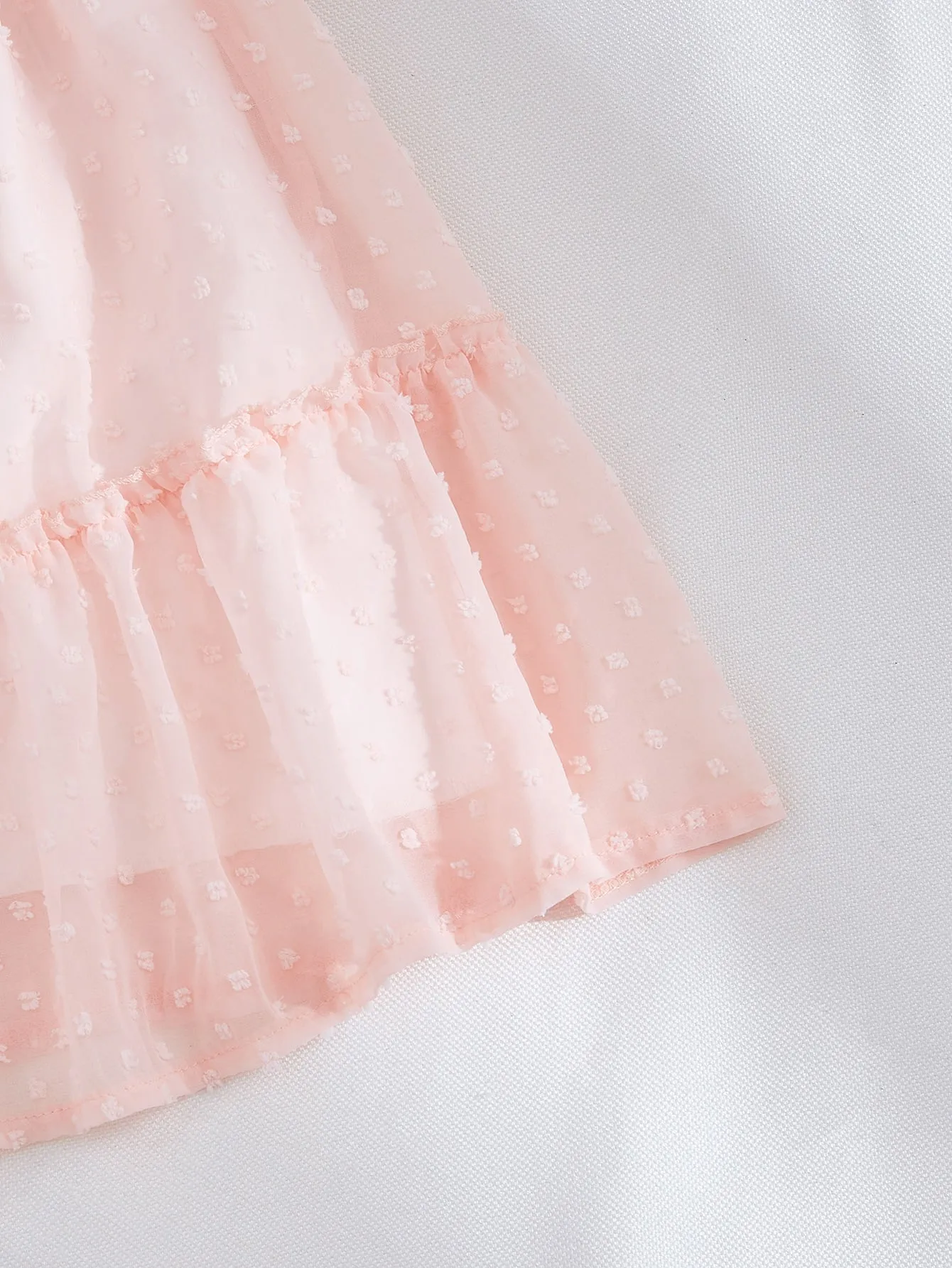 Plain Ruffle Hem Short Plus Size Skirt