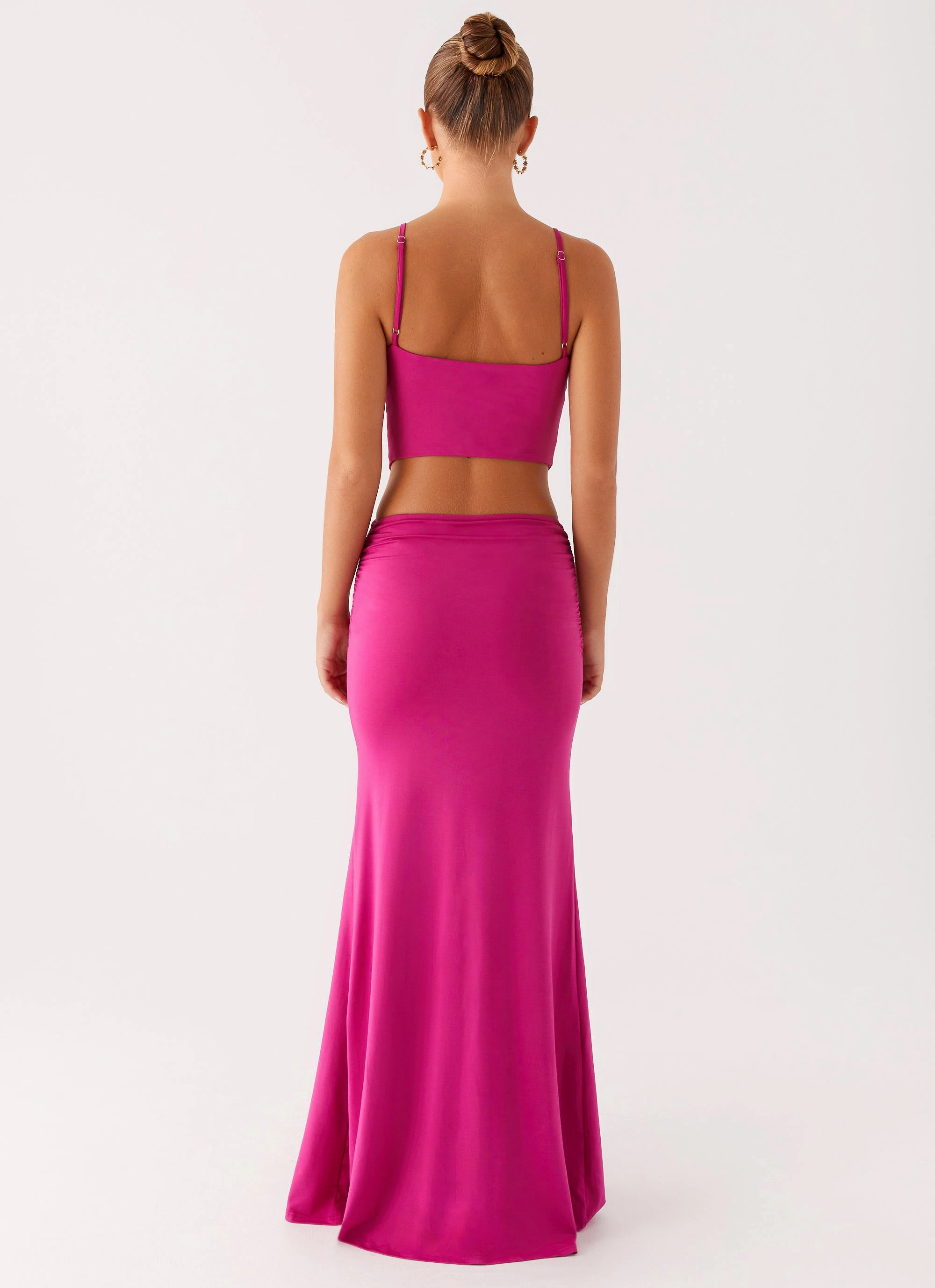 Headliner Maxi Dress - Fuchsia Velvet-Touch Anniversary-Event
