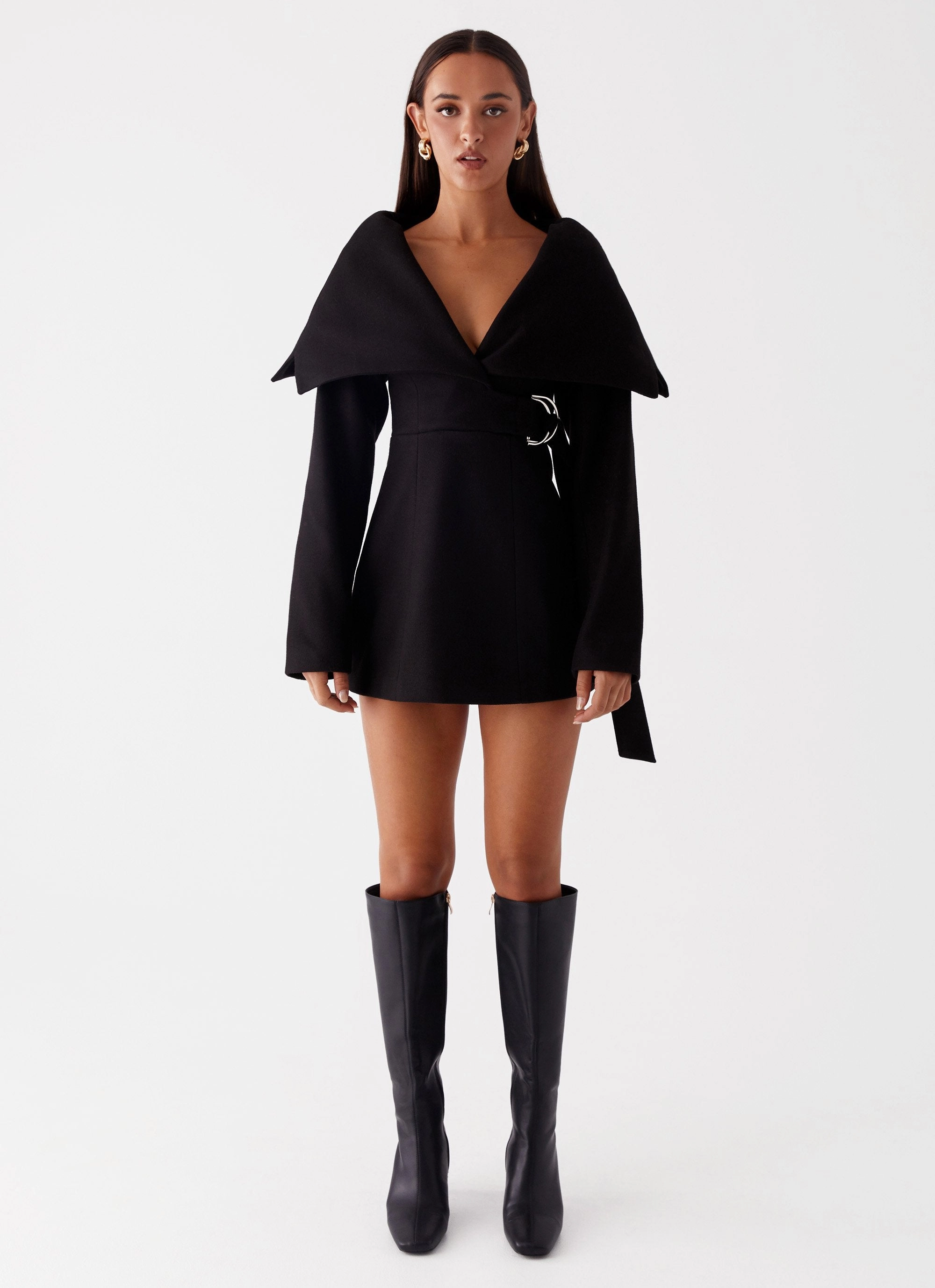 Kaide Mini Dress - Black Relaxed Mood