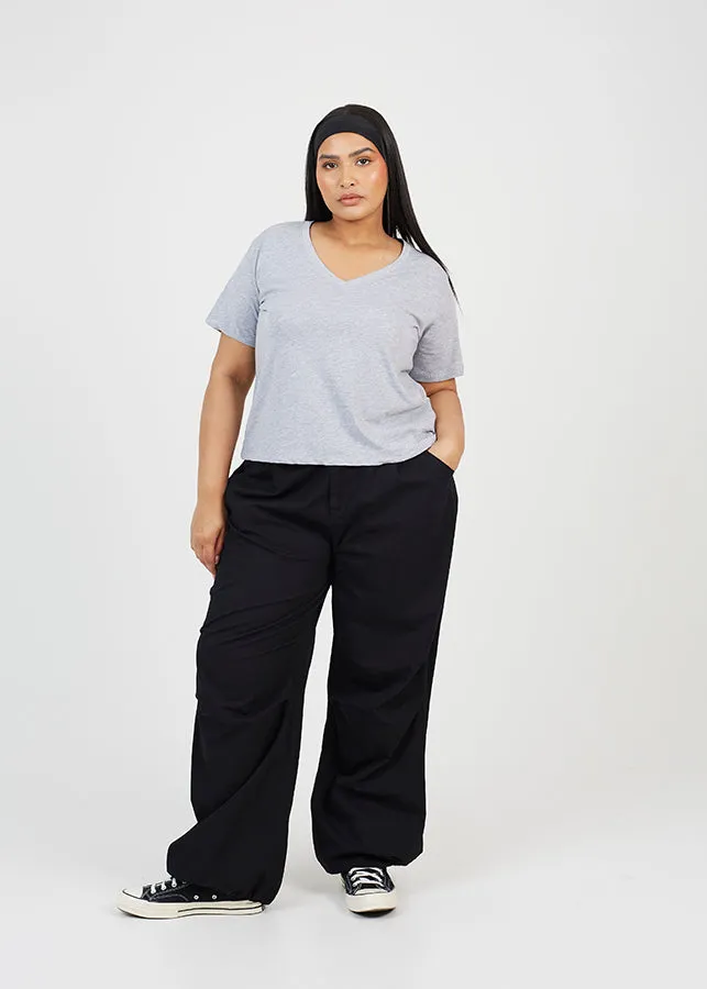 PLUS BASIC V-NECK T-SHIRT