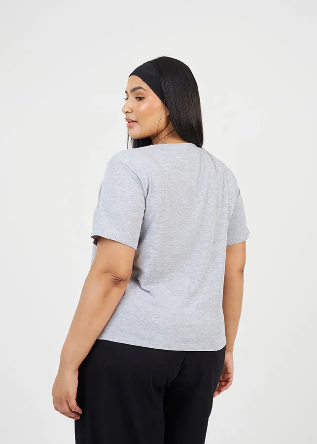 PLUS BASIC V-NECK T-SHIRT
