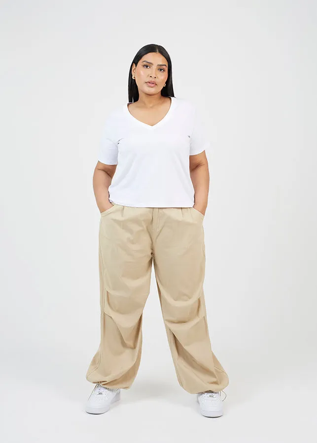 PLUS BASIC V-NECK T-SHIRT
