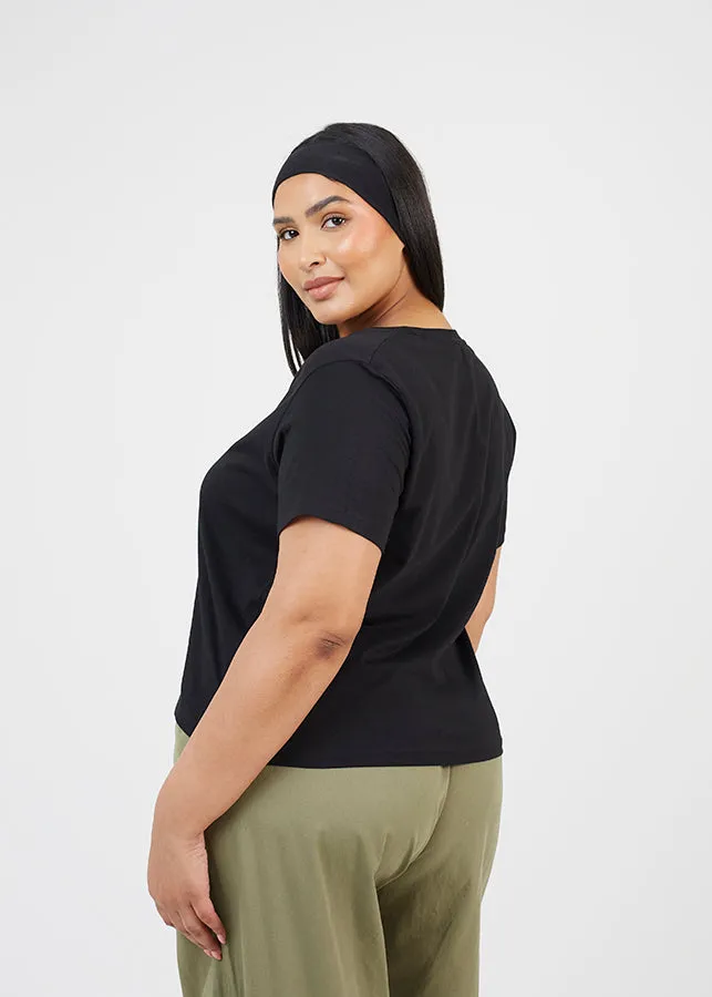 PLUS BASIC V-NECK T-SHIRT