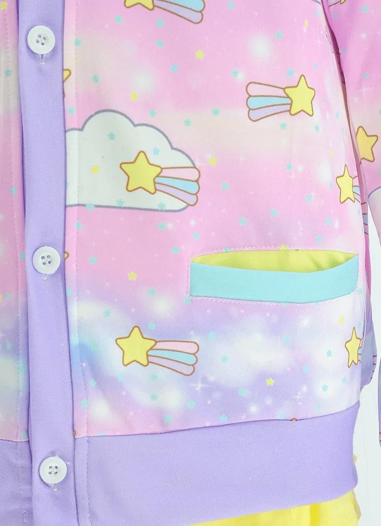Plus Size Baby Star Kawaii Cardigan Sweater
