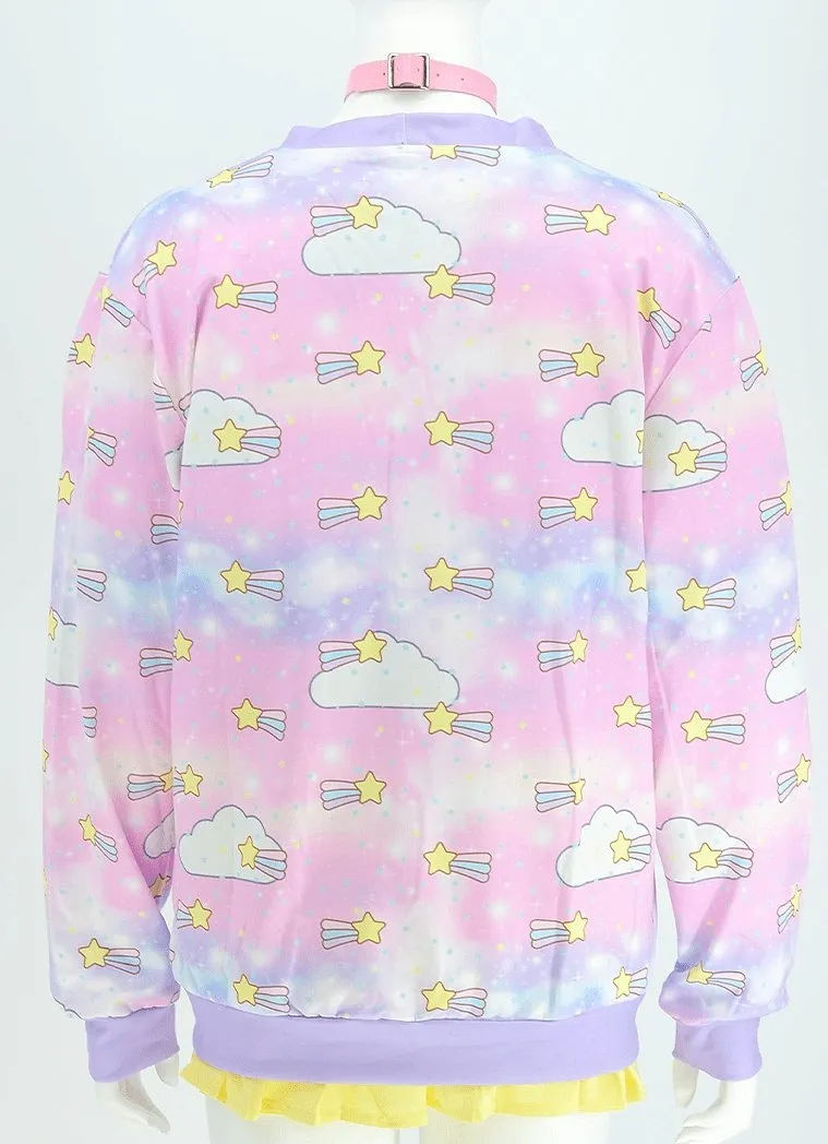 Plus Size Baby Star Kawaii Cardigan Sweater