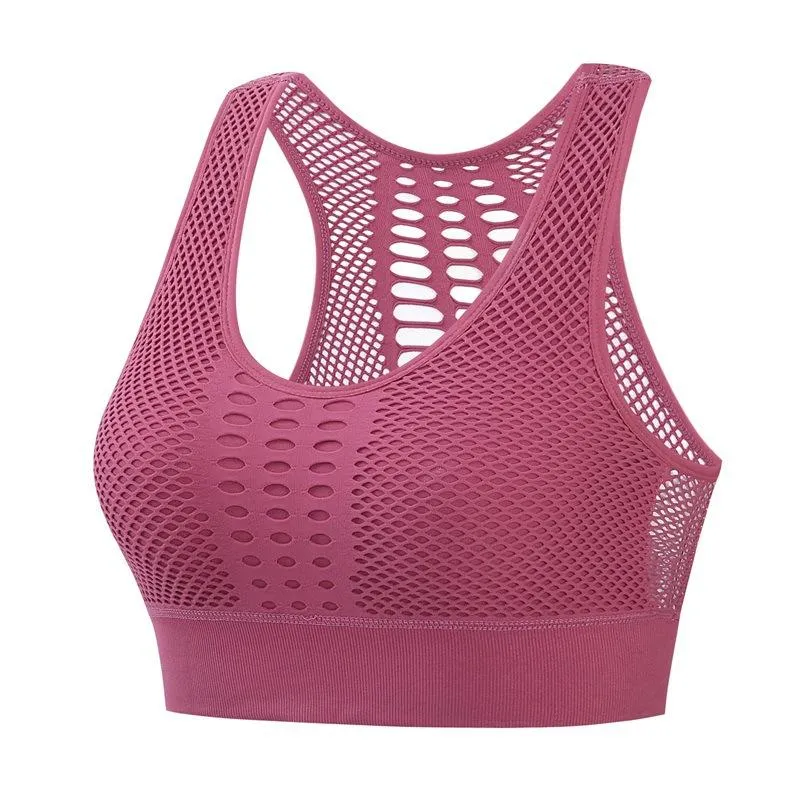 Plus Size Bare Back Sporty Innerwear Women Shockproof Tank Top Flattering Fitness Jogging Yoga Thin Activewear