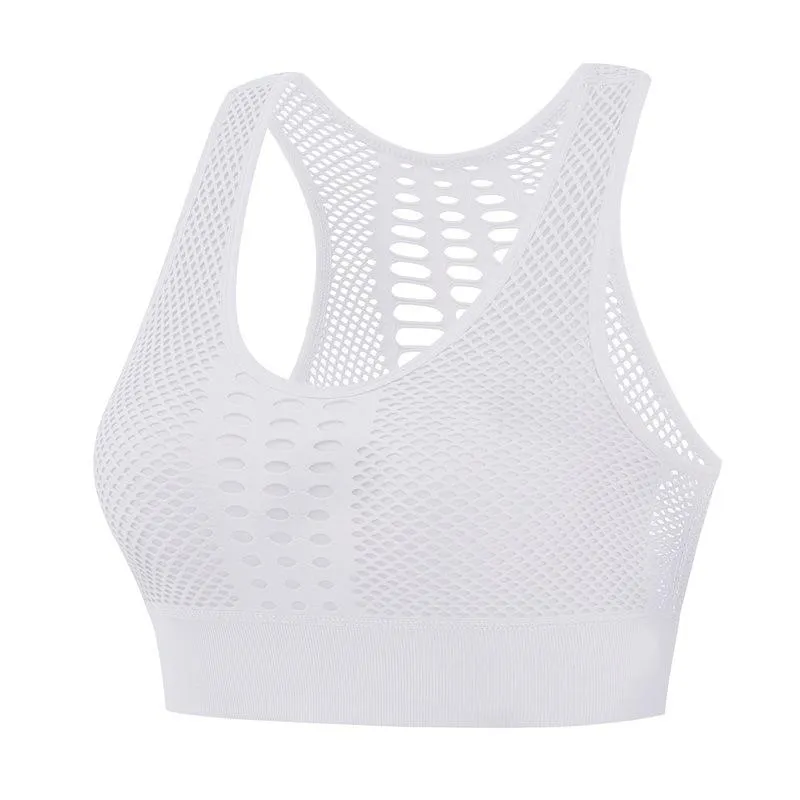 Plus Size Bare Back Sporty Innerwear Women Shockproof Tank Top Flattering Fitness Jogging Yoga Thin Activewear