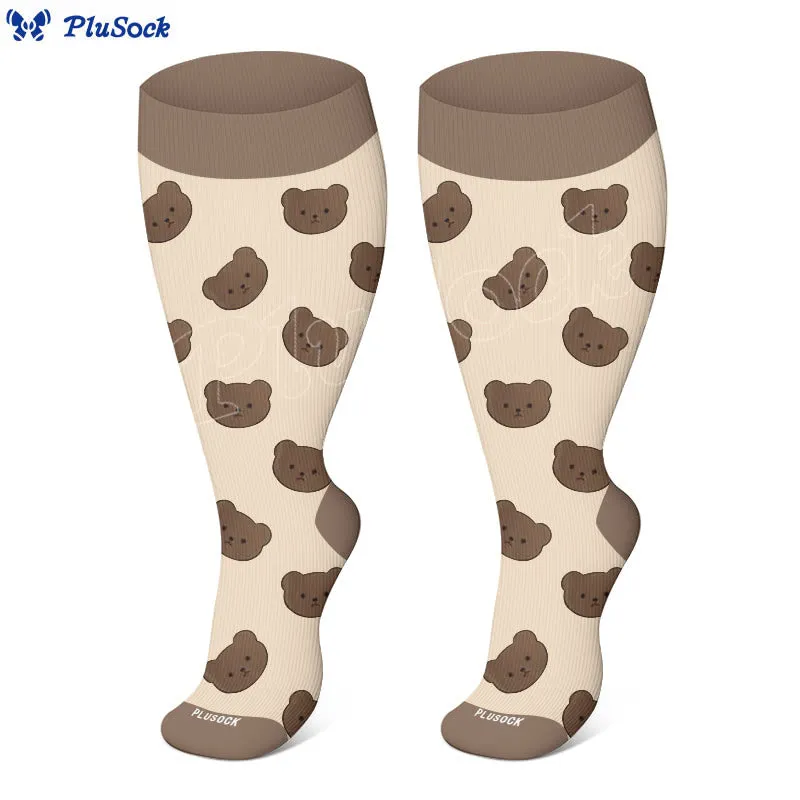 Plus Size Bear Penguin Sheep Compression Socks