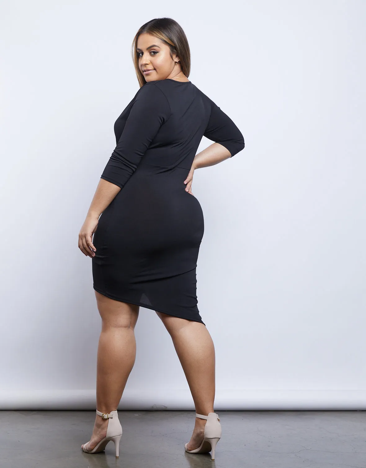 Plus Size Celeste Asymmetrical Dress