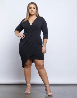 Plus Size Celeste Asymmetrical Dress