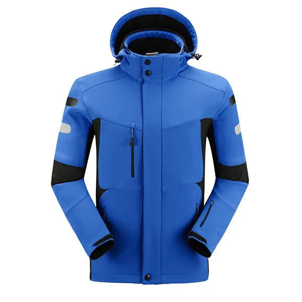 Plus Size Detachable Hood Jackets