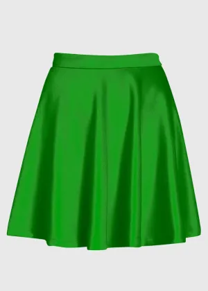 Plus Size Emerald Green Skater Skirt