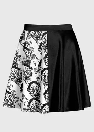 Plus Size Japanese Hannya Gothic Skirt