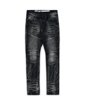 Plus Size Mac Dark Wash Moto Jeans