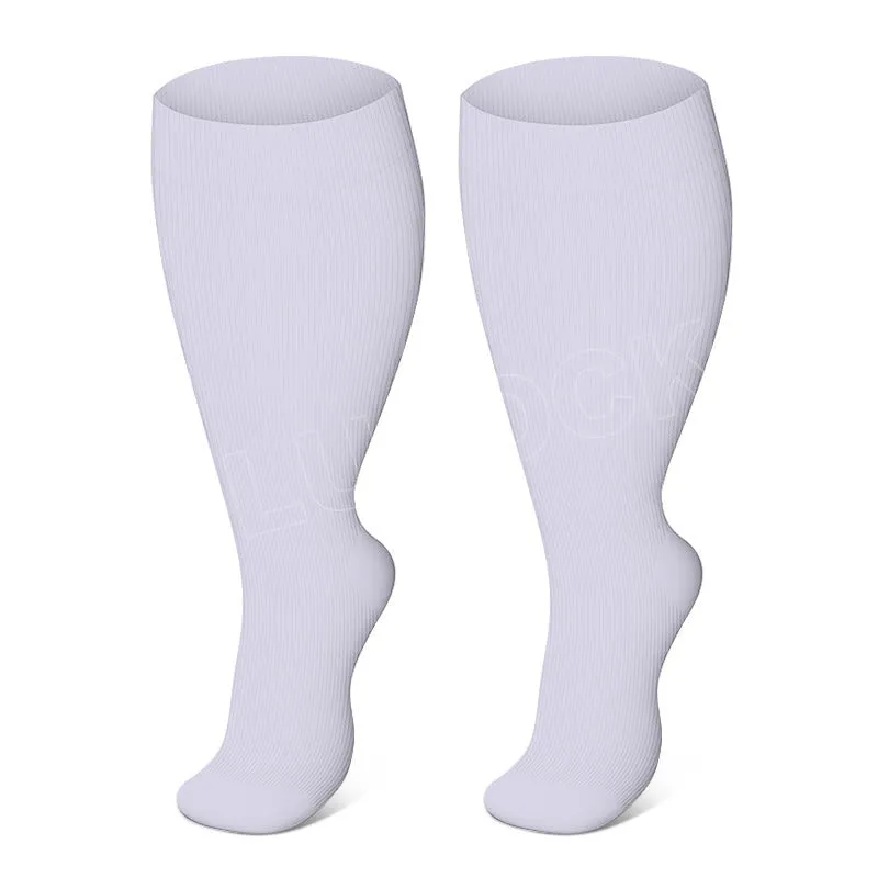 Plus Size Purple Series Compression Socks