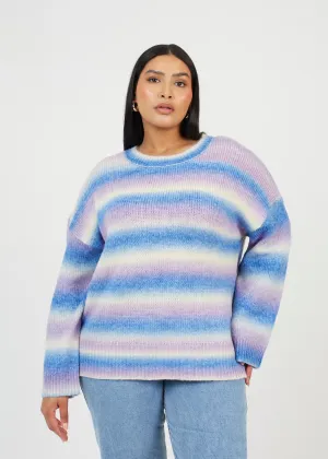 PLUS SIZE SPACE DYED PASTEL JUMPER