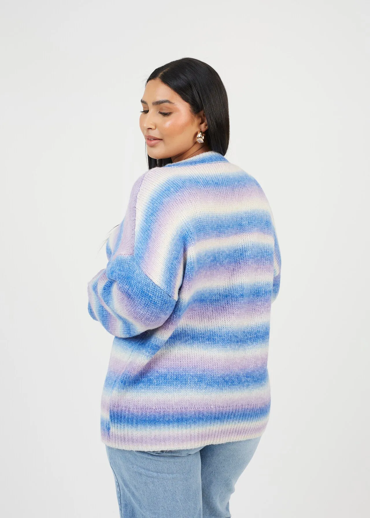 PLUS SIZE SPACE DYED PASTEL JUMPER