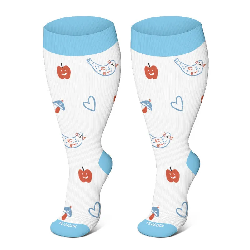 Plus Size Summer Elements Compression Socks