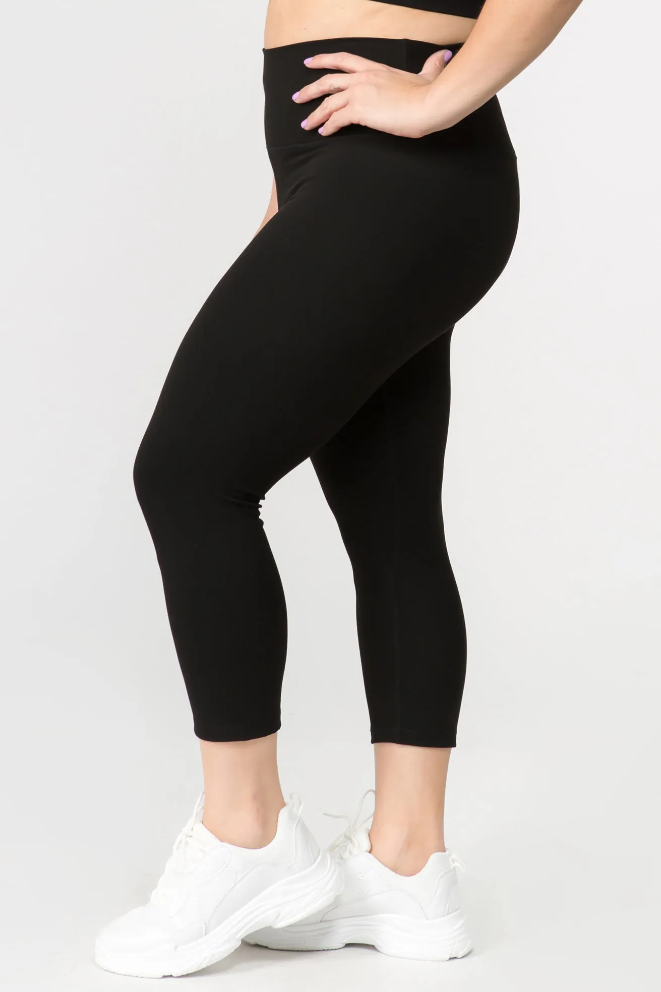PLUS SIZE SUPER SOFT Active Capri Legging