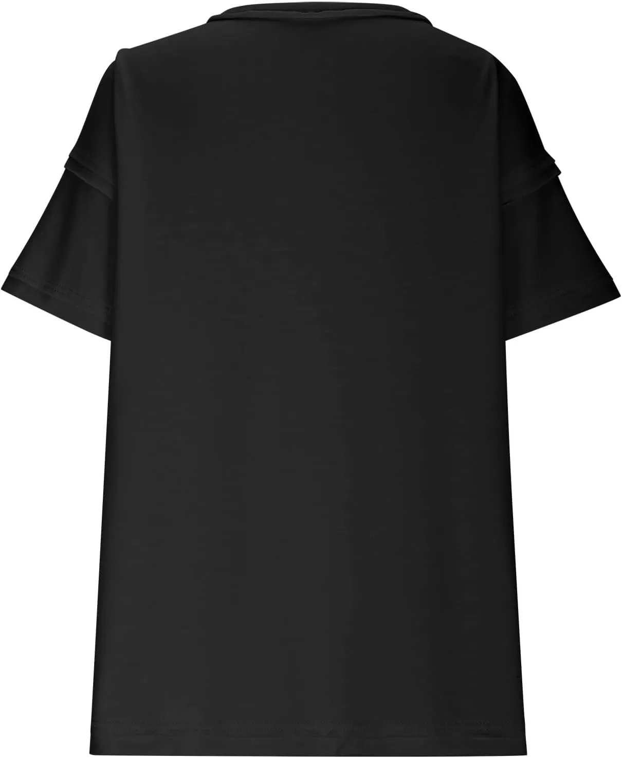 Plus Size Tops for Women Dressy Short Sleeve Split Oversized T-Shirts Casual Oversized Round Neck Tunic Shirt S-2XL