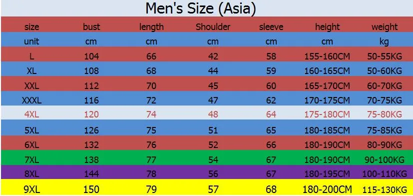 Plus size Winter Men's Jackets