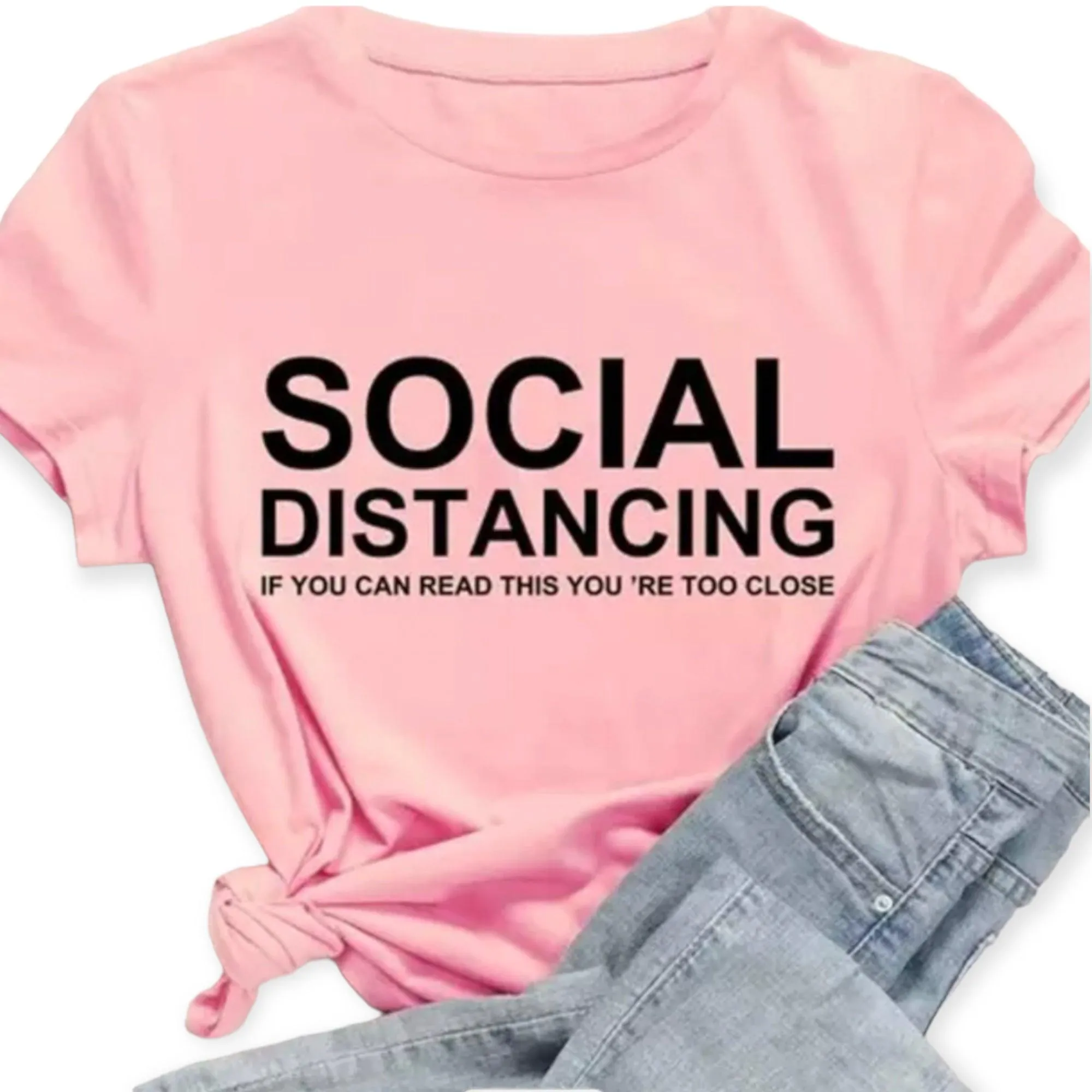 Plus Social Distancing Graphic Tee