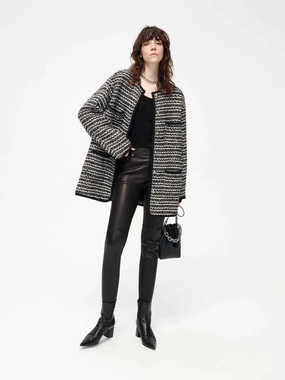 Pocket Detail Tweed Coat Pocket Detail Tweed Coat