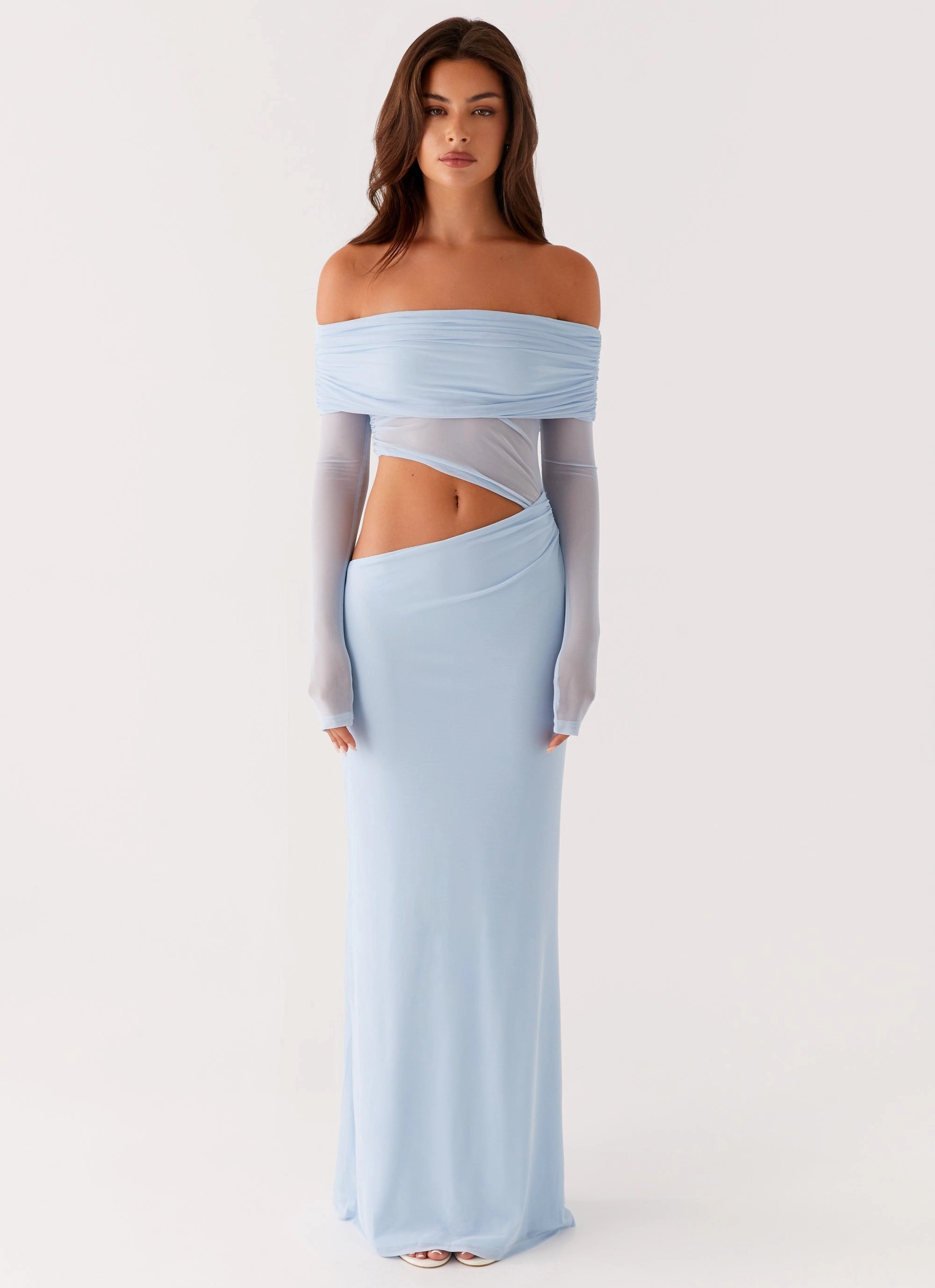 Emery Maxi Dress - Blue Polished Design Church Proper