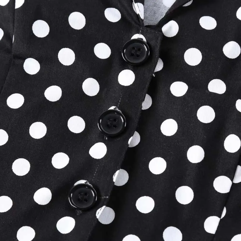 Polka Dot Vintage Swing Dress [IN STOCK]