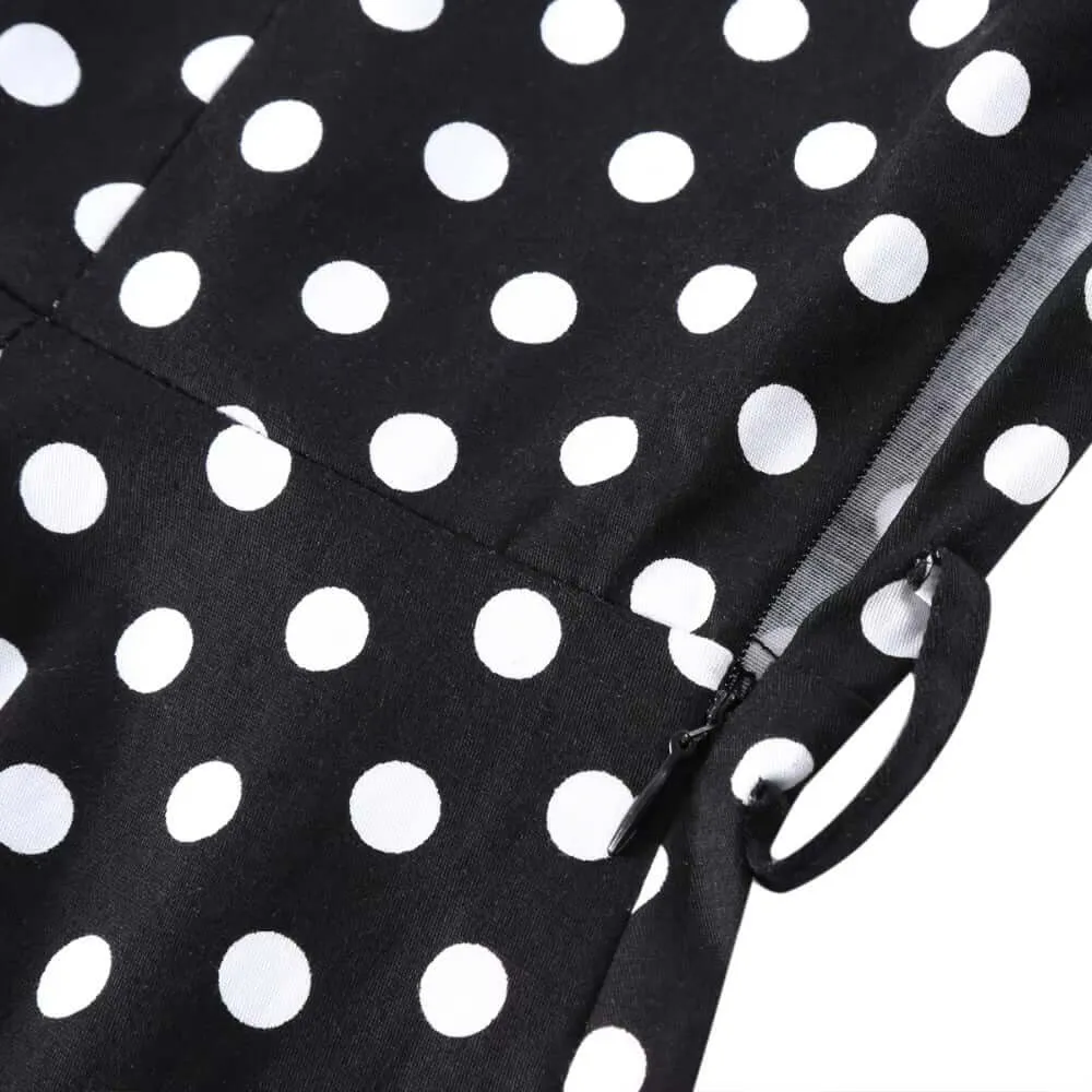 Polka Dot Vintage Swing Dress [IN STOCK]