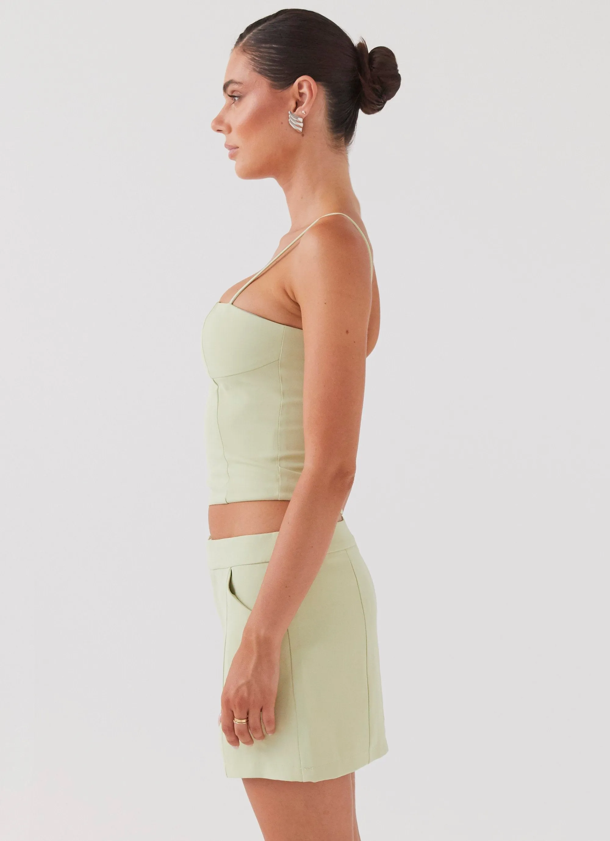 Eliana Suit Mini Skirt - Green Zest All Season Simple Motion