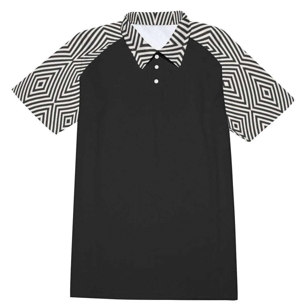 Polo Shirt, Black Polo Shirt, Mod shirt, Men's vintage shirt, Vintage style shirt men, Men's knit shirt, Men's tops, Retro shirt, 60s tops