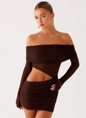 Classic-style Emery Mini Dress - Chocolate