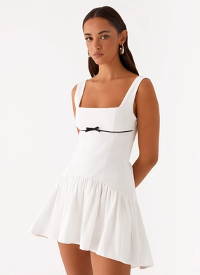 Popular Attire Jolene Mini Dress - White Jolene Mini Dress - White Minimal Curve Casual chic dress
