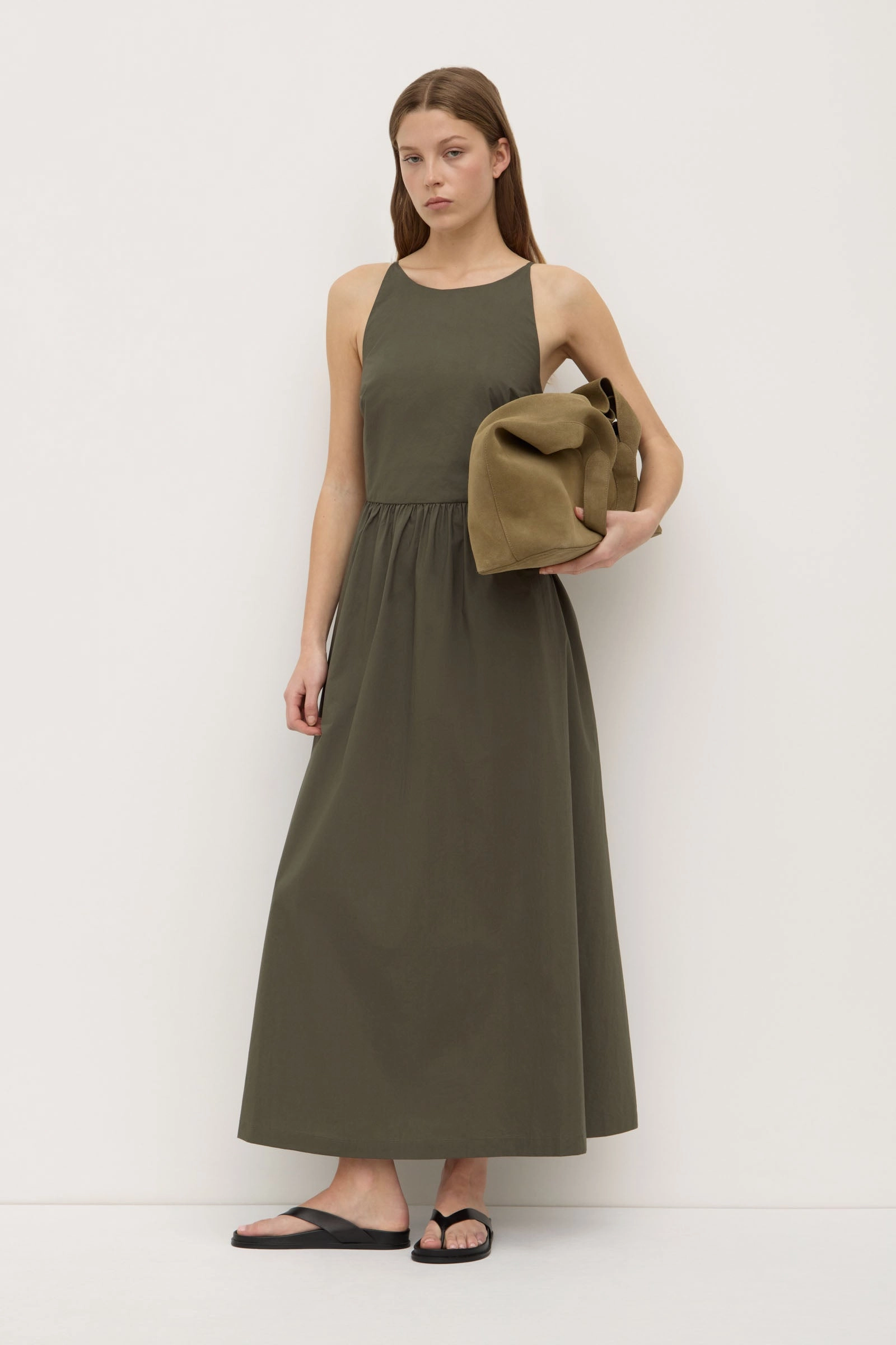 Repair-Friendly Modern Layering Posie Midi Dress